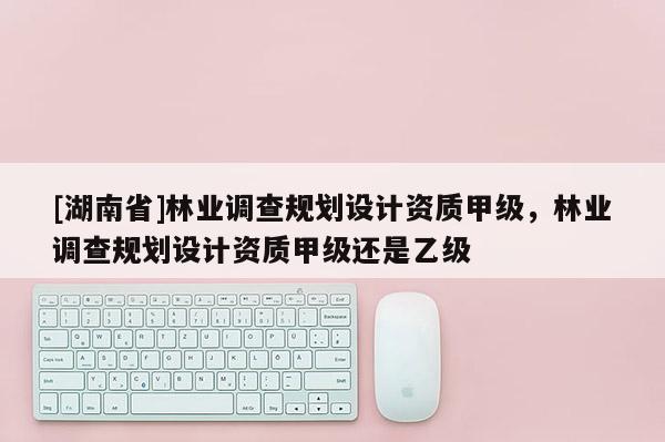 [湖南省]林業(yè)調(diào)查規(guī)劃設(shè)計資質(zhì)甲級，林業(yè)調(diào)查規(guī)劃設(shè)計資質(zhì)甲級還是乙級