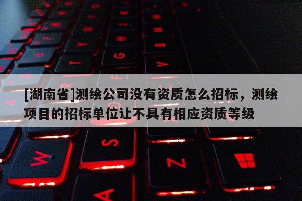 [湖南省]測(cè)繪公司沒有資質(zhì)怎么招標(biāo)，測(cè)繪項(xiàng)目的招標(biāo)單位讓不具有相應(yīng)資質(zhì)等級(jí)
