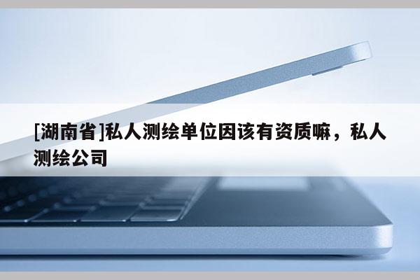 [湖南省]私人測繪單位因該有資質嘛，私人測繪公司