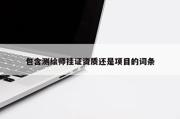 包含測繪師掛證資質(zhì)還是項目的詞條