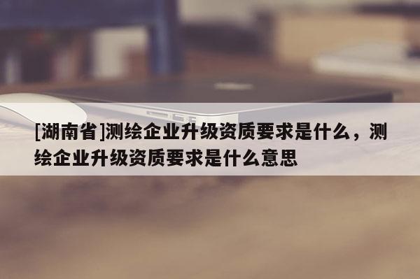[湖南省]測(cè)繪企業(yè)升級(jí)資質(zhì)要求是什么，測(cè)繪企業(yè)升級(jí)資質(zhì)要求是什么意思