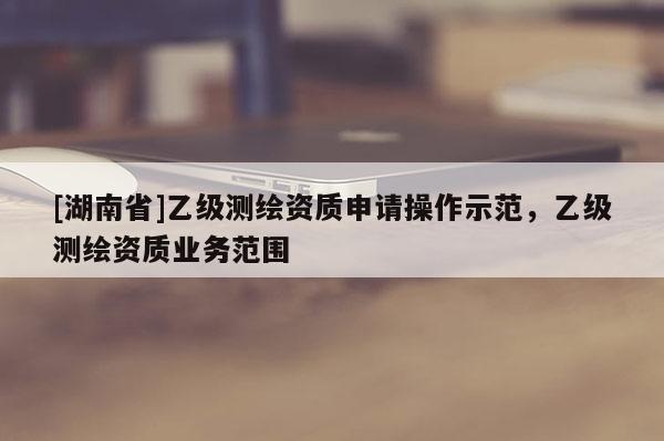 [湖南省]乙級測繪資質(zhì)申請操作示范，乙級測繪資質(zhì)業(yè)務范圍