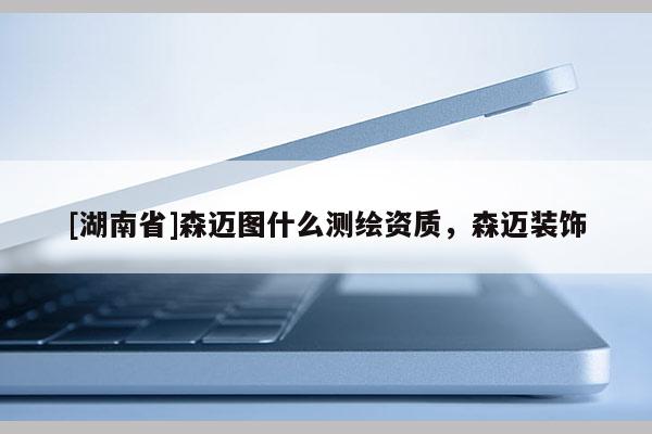 [湖南省]森邁圖什么測繪資質(zhì)，森邁裝飾